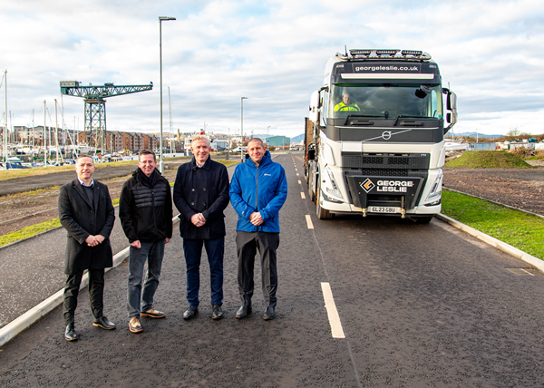 James Watt Dock new road linking to Garvel Island